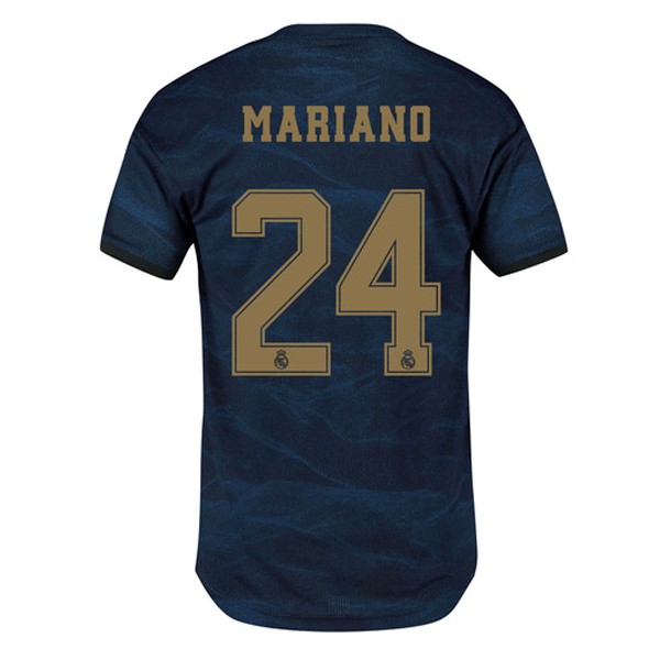 Camiseta Real Madrid NO.24 Mariano Replica Segunda Ropa 2019/20 Azul